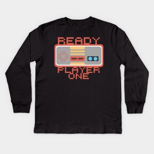 Ready Player One Retro Game Pad Kids Long Sleeve T-Shirt